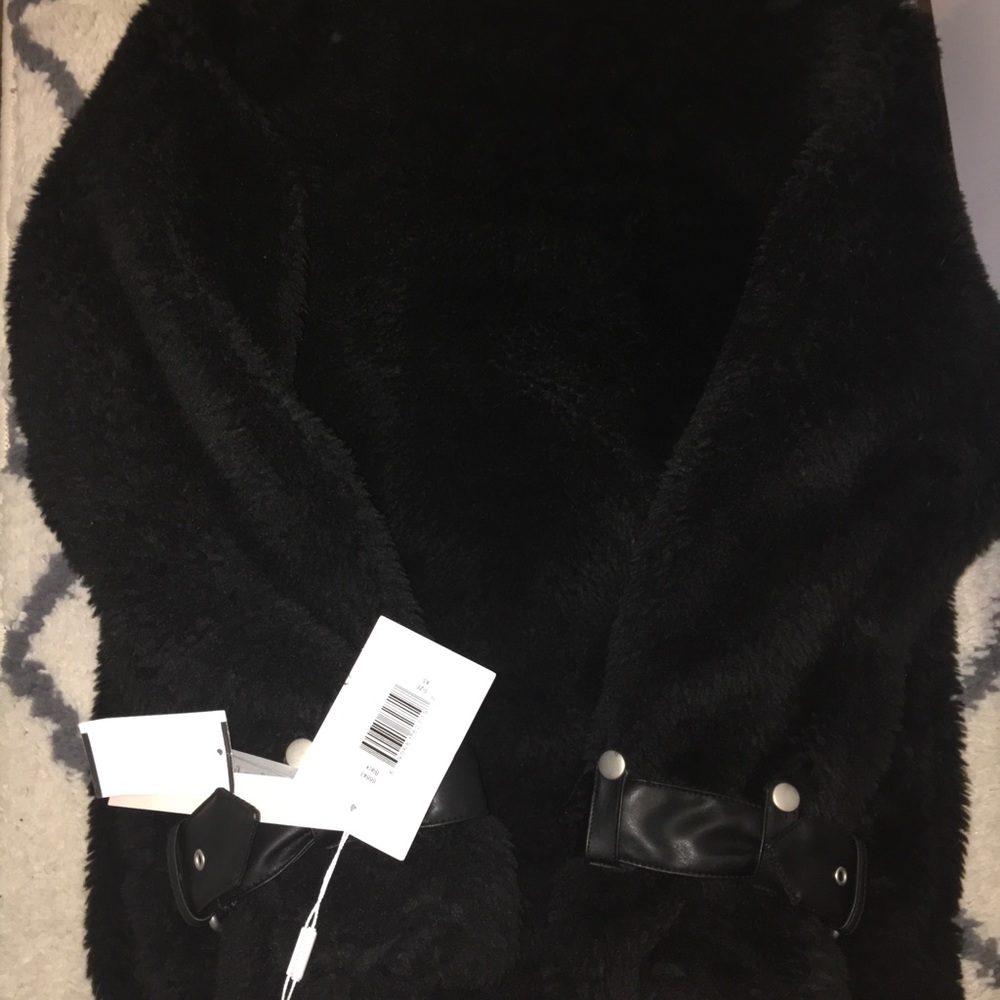 NWT Avec Les Filles teddy biker jacket - Picture 5 of 6